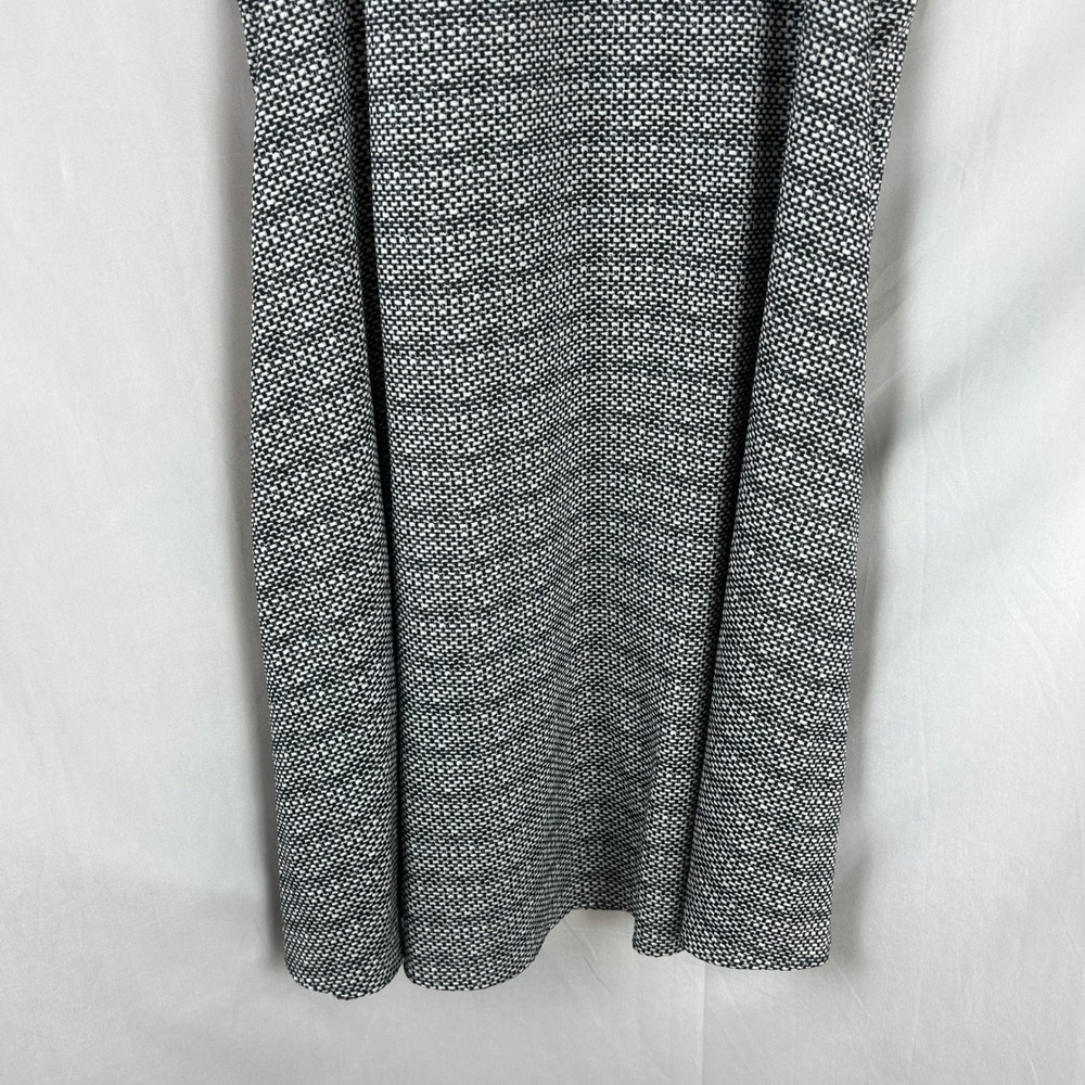 Karl Lagerfeld Paris Womens Black White Pearl Chain Tweed Print Shift Dress 2 - Picture 5 of 11